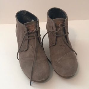 TOMS Taupe Booties